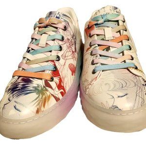 Jimmy Choo Sailor Moon Collage Diamond Light Maxi Sneakers Shoes Size 38 1/2